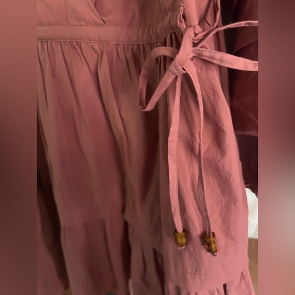 Madewell Oaklynn Long Sleeve Pleated Drawstring Dress - Picture 5 of 7